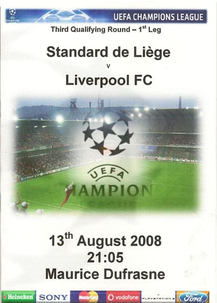 Standard Liege v Liverpool FC